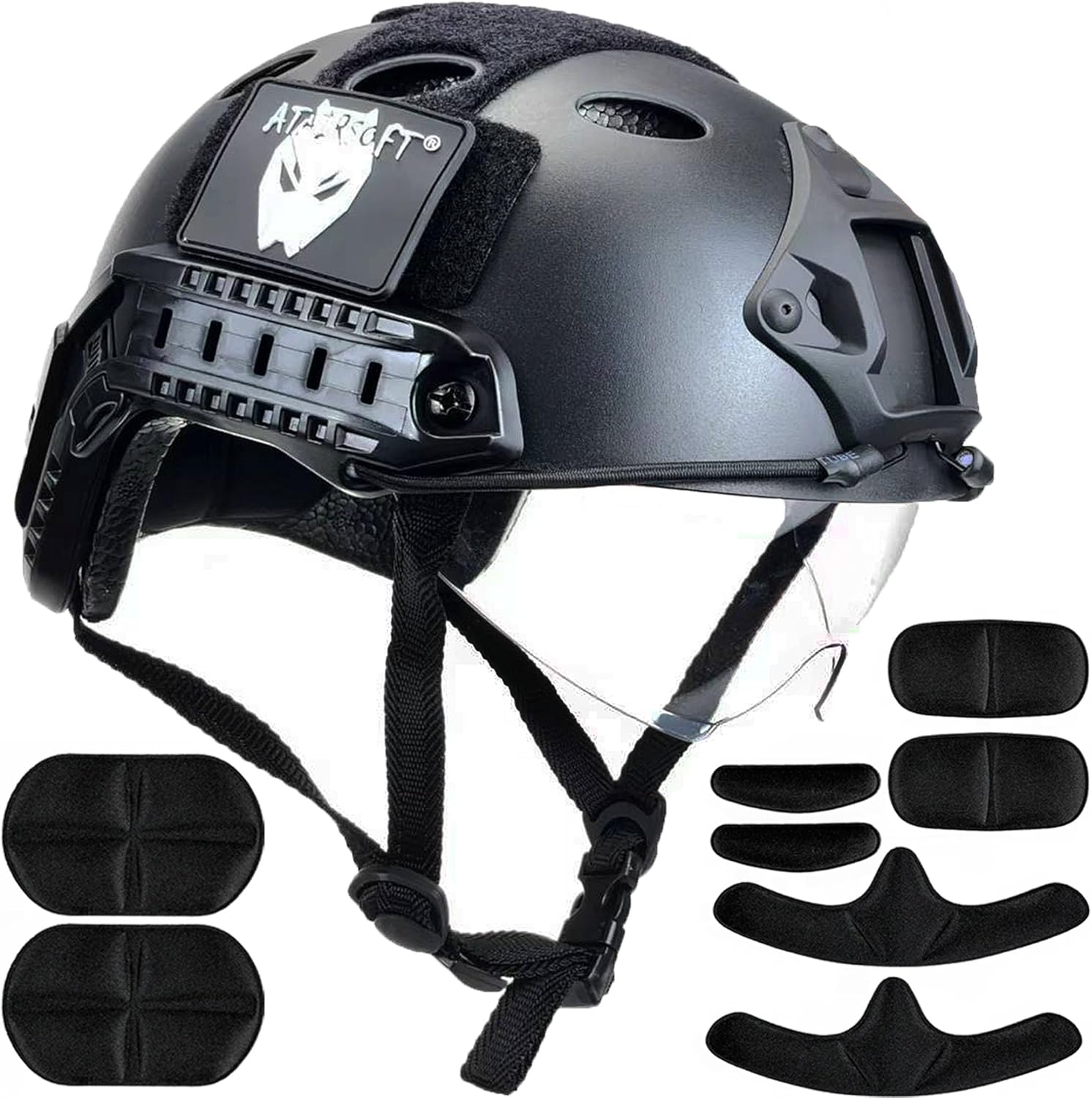 ATAIRSOFT PJタイプ ヘルメット ゴーグル付き