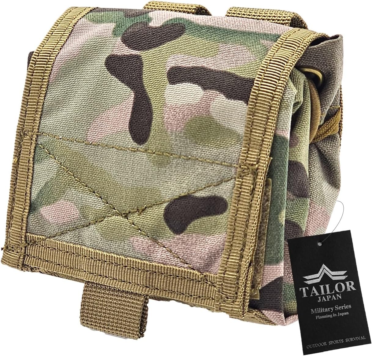 TAILOR JAPAN 新型 折りたたみ式ダンプポーチ マルチカム