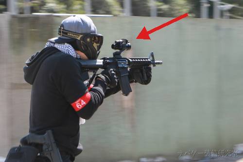 ドットサイト 管理人装備