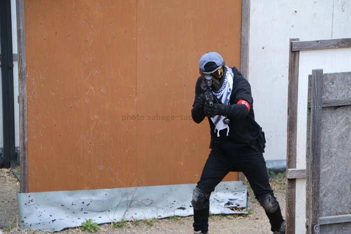 サバゲー中の管理人