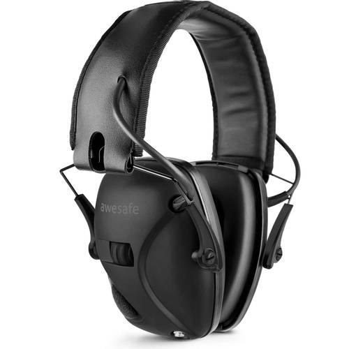 awesafe 電子式防音イヤーマフ（ブラック）NRR24