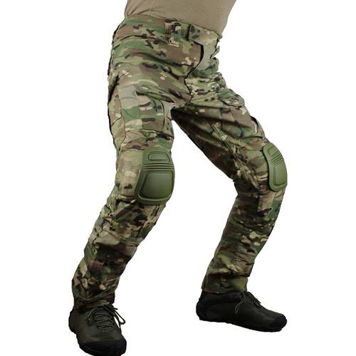 zuoxiangru 迷彩コンバットパンツ マルチカム