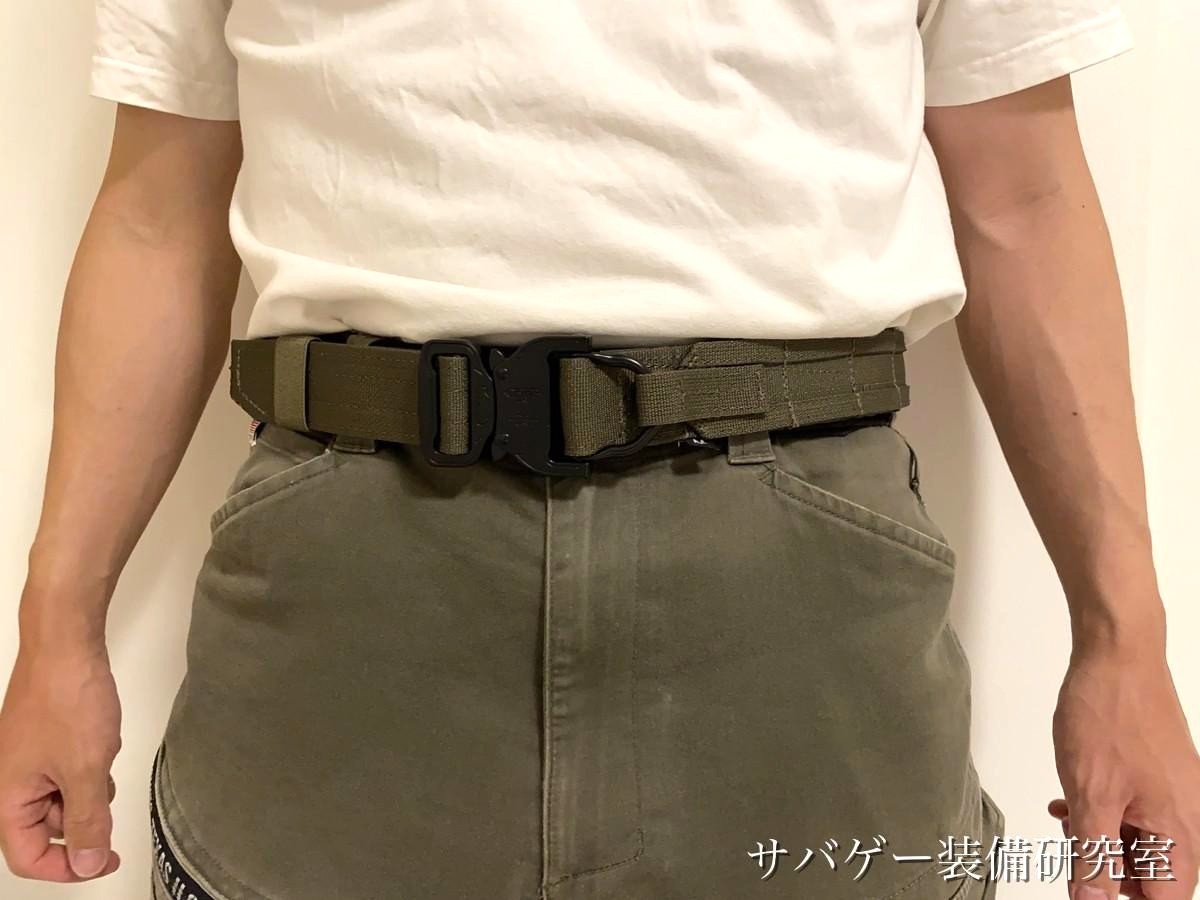 タクティカルベルト(2重構造)の装着例 TAILOR JAPAN デューティーベルト