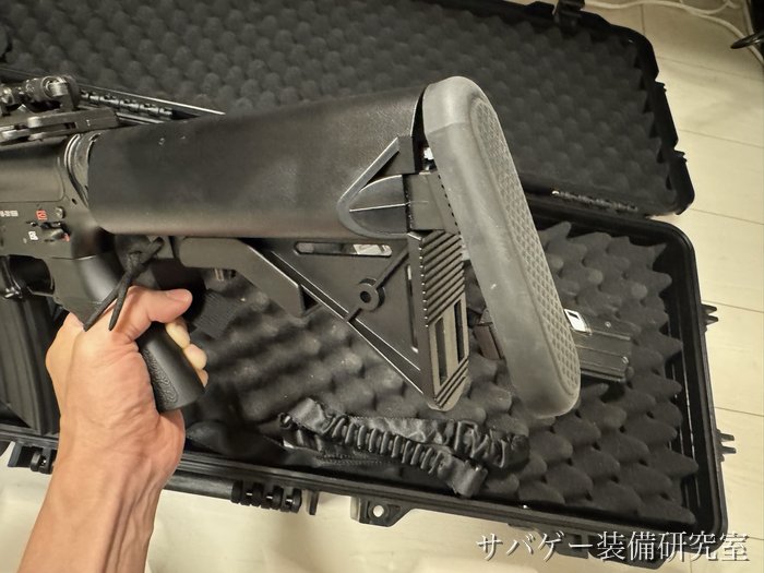 ストックパッドを閉じたHK416D デルタカスタムのストック