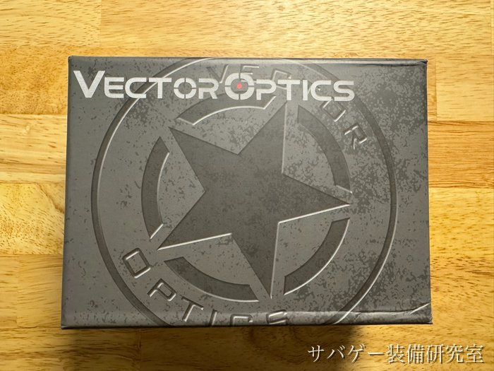 管理人が買ったベクターオプティクス マーベリック 第3世代（SCRD-38）の箱の上面