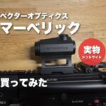 案B：HK416に載せた本体＋赤丸「実物 ドットサイト」（本体の形を見せる）