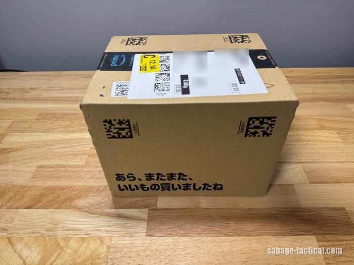 bolle X810が届いたAmazonの段ボール箱