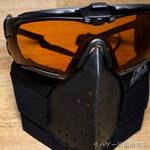 管理人のS.A.S FACE GUARD Gen.2に付けた田村装備開発 ADDITIONAL PAD（両横の黒い布）