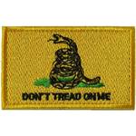 ベルクロワッペン ガズデンフラッグ Don't Tread on Me（黄）